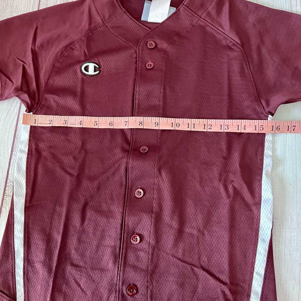 Champion Sports Full-Button Baseball Jersey YM OR YL One Jersey for the price - Picture 7 of 7